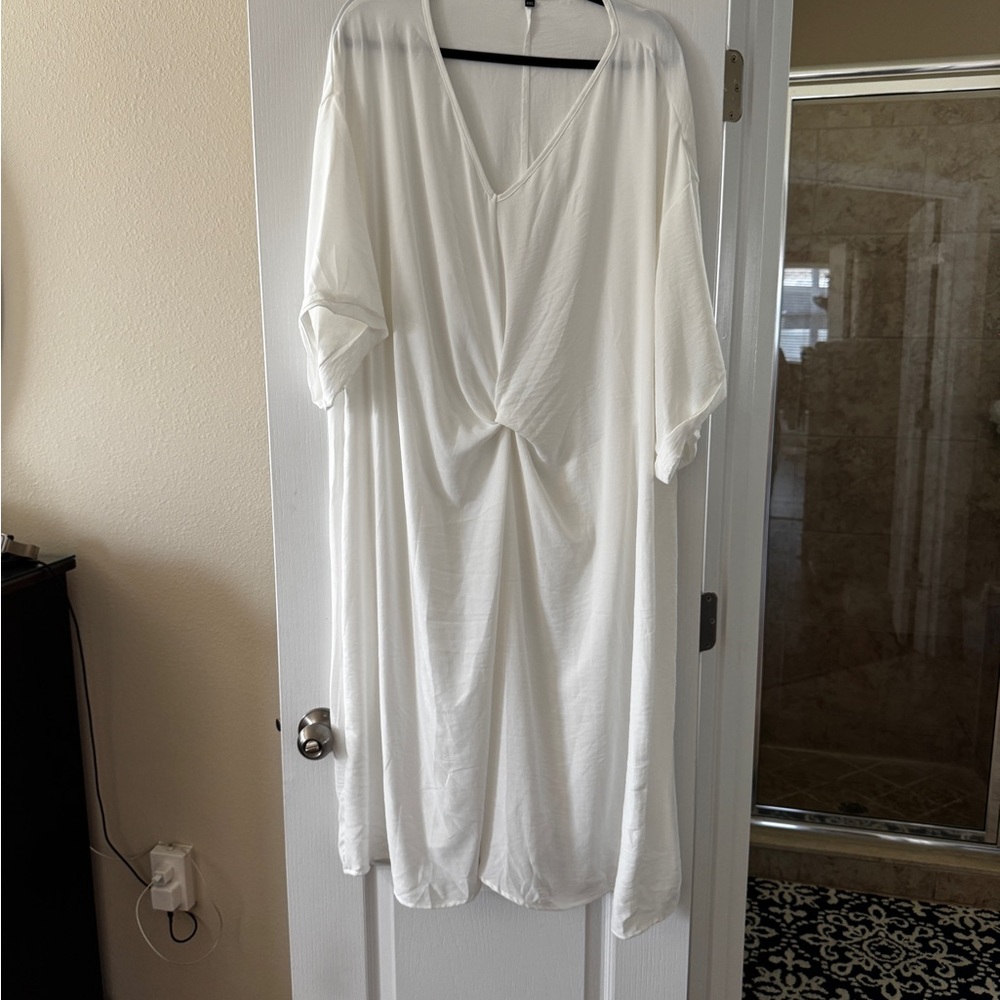 SHEIN White Swim Coverup